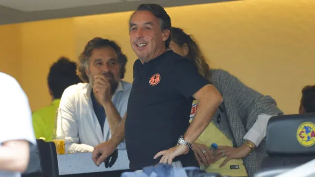 Emilio Azcárraga, en un partido del América en el Azteca