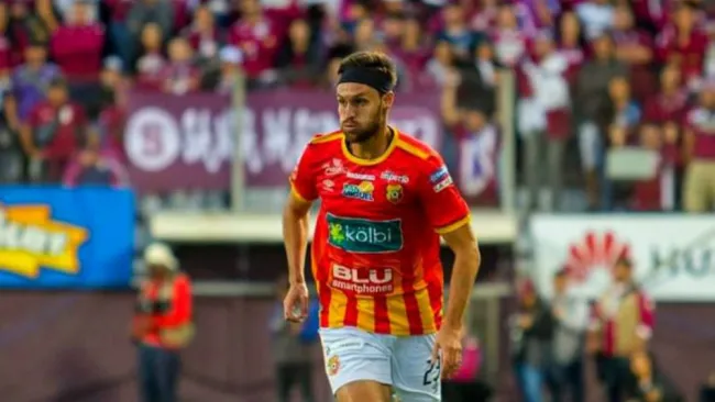 Lugo, durante un partido del Herediano