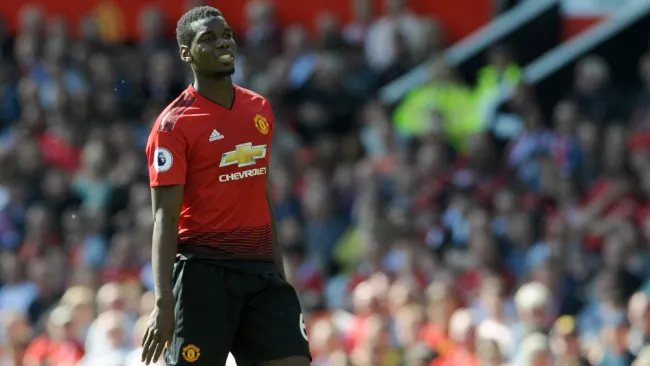Pogba, durante un compromiso con el Manchester United 
