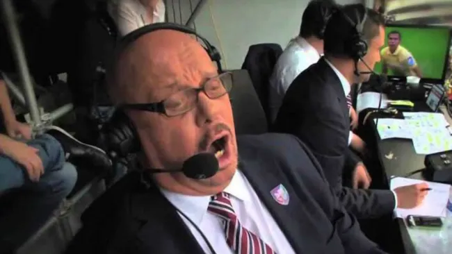 El Perro Bermúdez durante una transmisión