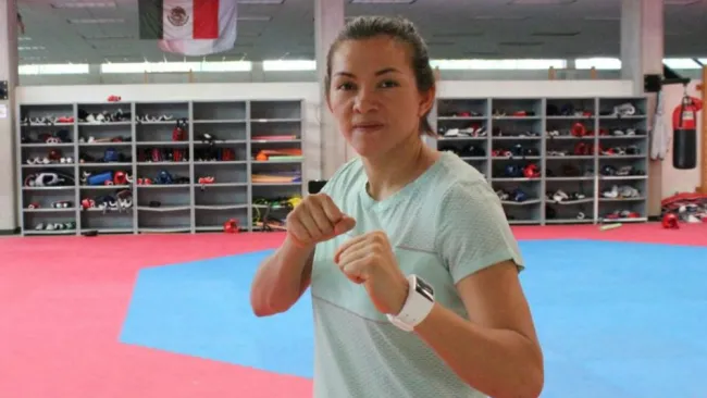 María del Rosario Espinoza posa para una fotografía