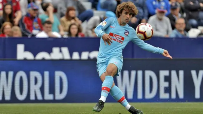 Griezmann durante el partido contra Levante