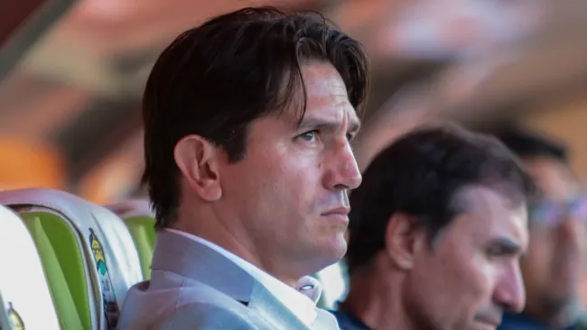 Bruno Marioni durante un juego de Pumas