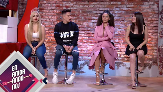 Miembros de Enamorándonos, durante un programa 