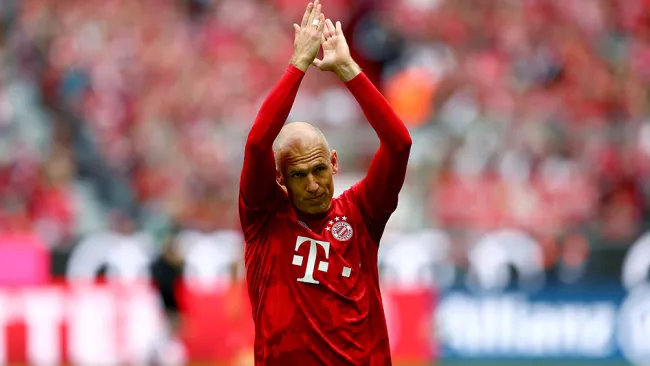 Robben durante su último partido con el Bayern Munich 