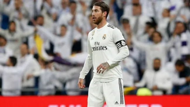 Sergio Ramos durante un encuentro del Real Madrid 