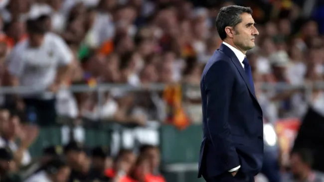 Ernesto Valverde durante la Final de la Copa del Rey 