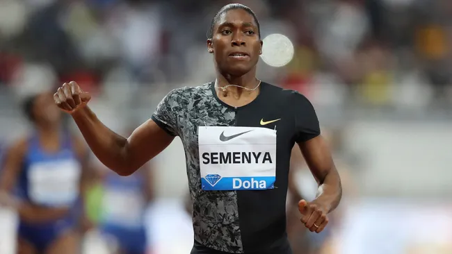 Caster Semenya, durante una competencia 