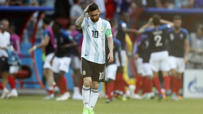 Lionel Messi tras ser eliminado del Mundial de Rusia 2018