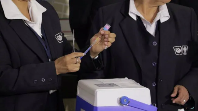 Secretaría de Salud aplica vacunas contra el sarampión 