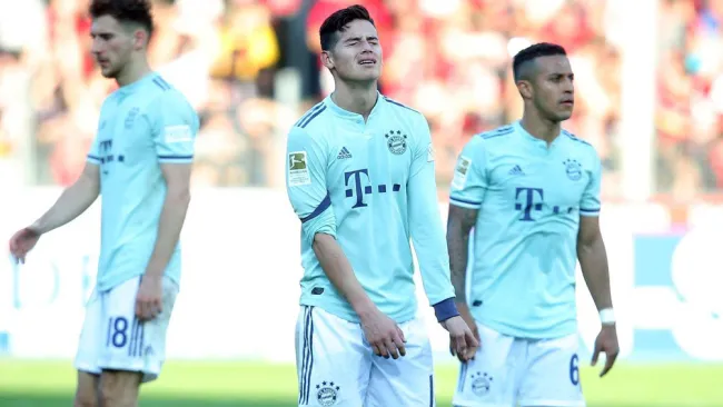 James lamenta una derrota del Bayern en Alemania 