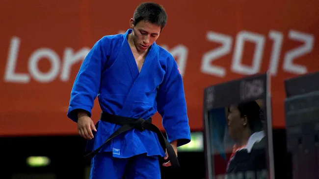 Nabor Castillo, durante competencia 