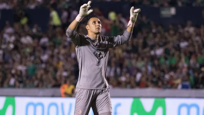 Keylor Navas, durante un duelo con Costa Rica 