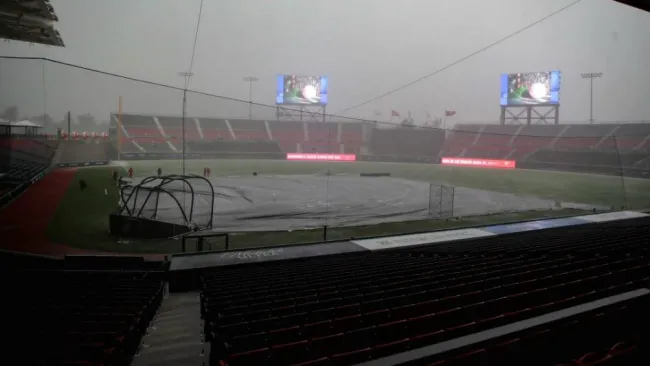Inmueble de Diablos Rojos es afectado por una tormenta