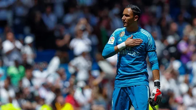 Keylor Navas al término de un partido con el Real Madrid 