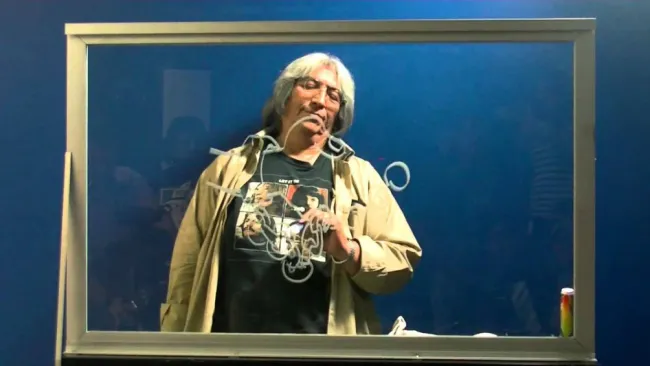 Apebas, durante un evento