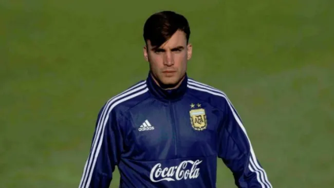 Nicolás Tagliafico en entrenamiento con Argentina 