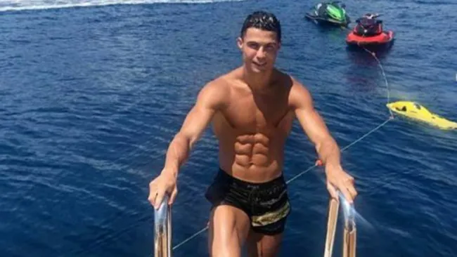 Cristiano Ronaldo de vacaciones 