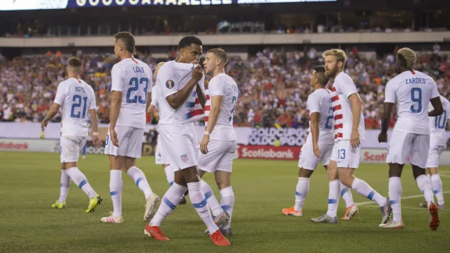 McKennie celebra anotación contra Curazao