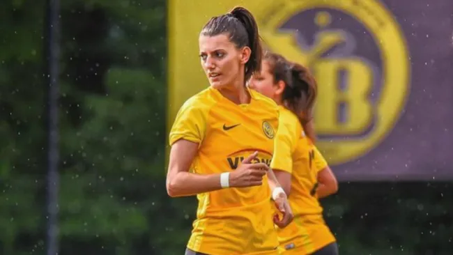 Florijana Ismaili, en un juego con el Young Boys