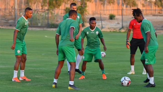 Madagascar durante un entrenamiento previo al duelo vs Túnez