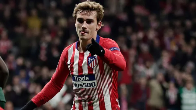 Antoine Griezmann celebra un tanto con el Atlético de Madrid