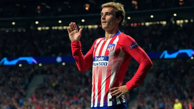 Griezmann, en festejo con el Atlético