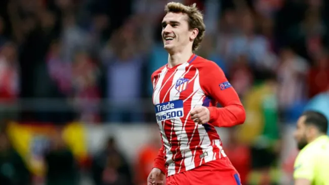 Griezmann, en celebración con el Atleti