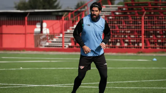 Sebastián Abreu, en una práctica de su equipo