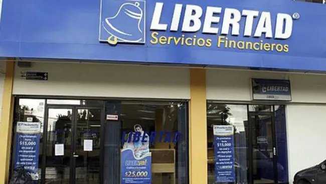 La fachada del edificio de Libertad Servicios Financieros
