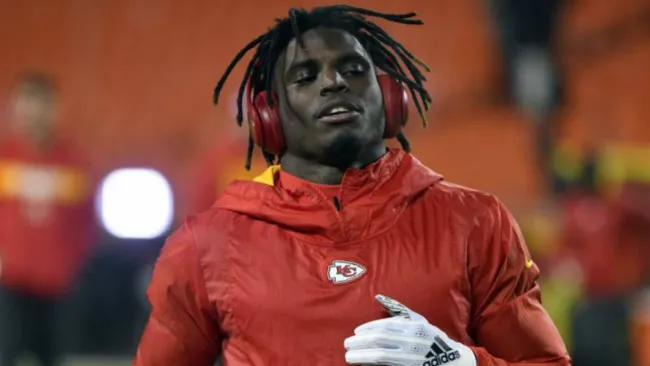 Tyreek Hill, en un entrenamiento