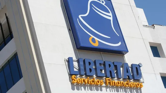 La fachada del edificio de Libertad Servicios Financieros