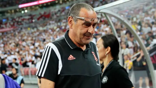 Sarri, después de un partido contra Tottenham