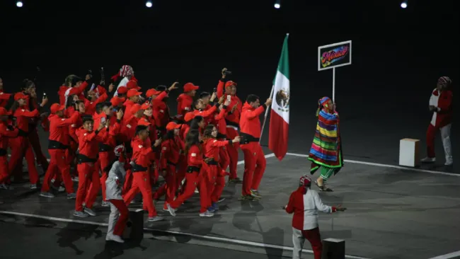 La delegación mexicana en la inauguración de los Panamericanos