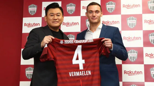 Vermaelen, presentado con el Vissel Kobe