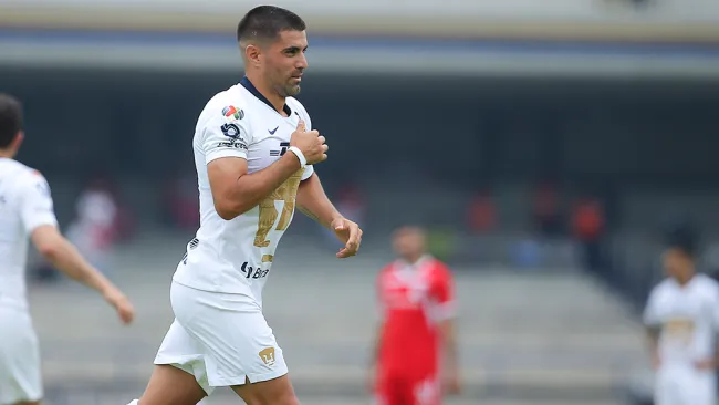 Malcorra, en un juego con Pumas en Ciudad Universitaria