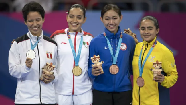 Medallistas de taekwondo poomsae individual femenino en Lima 2019