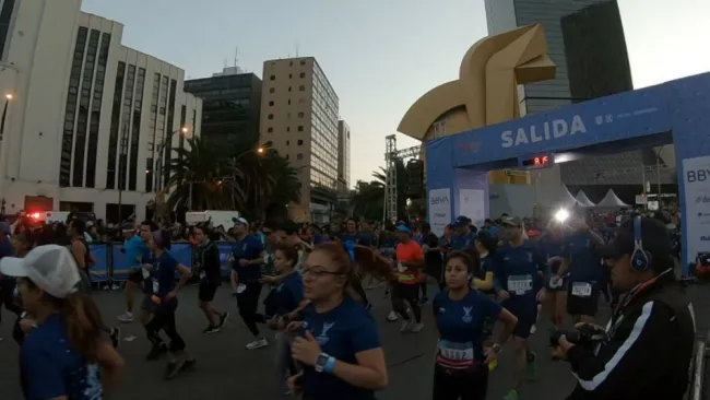 Participantes del Medio Maratón de la CDMX