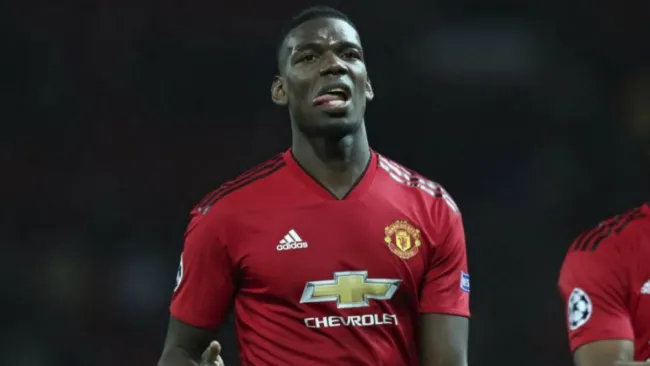 Pogba, en un juego con el Manchester United