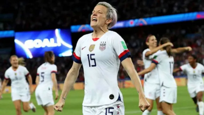 Megan Rapinoe, durante un partido de Estados Unidos