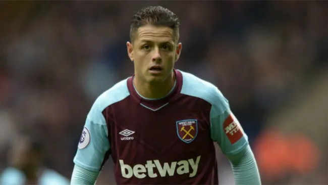 Chicharito, en un juego del West Ham