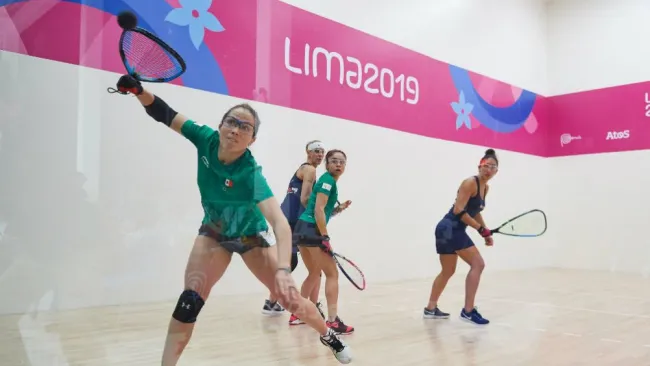 Samantha Salas, durante una competencia