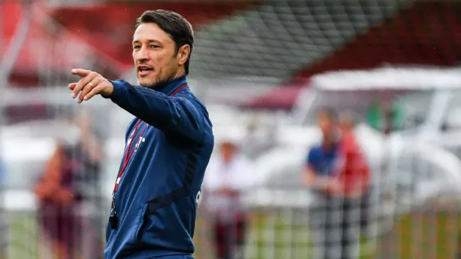 Niko Kovac durante una práctica del Bayern Munich