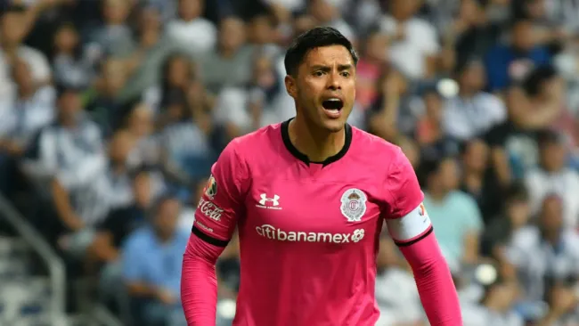 Talavera, durante un partido con Toluca