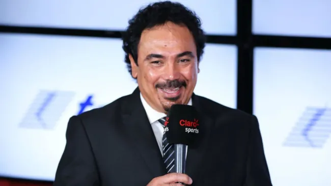 Hugo Sánchez, durante un evento