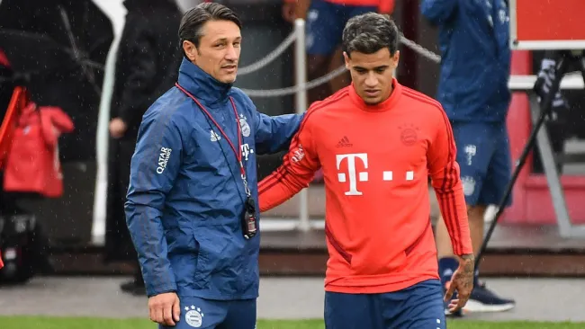 Kovac y Coutinho, en una sesión del Bayern Munich 