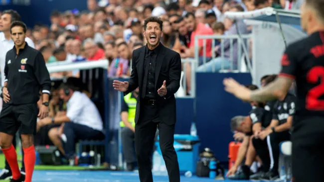 Diego Simeone durante el partido ante el Leganés