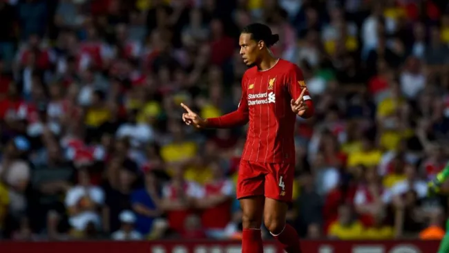 Virgil van Dijk, durante un partido del Liverpool