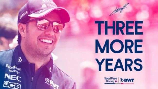 Anunció de Racing Point sobre la ampliación de contrato de Sergio 'Checo' Pérez