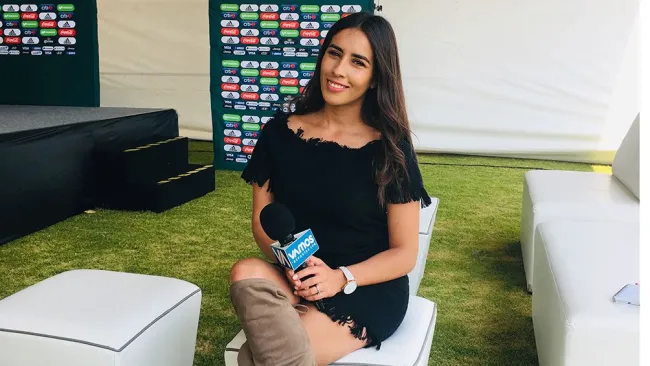 María Padilla durante un evento 